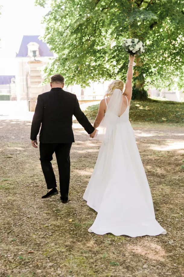 Inspiration de robe de mariée pour une destination wedding en France orchestrée par RDV Events